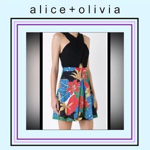 Alice + Olivia Dress floral Sleeveless Mini Size 0
